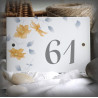 Numéro émaillé décor sauvage