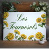 Ebamel Home plate sunflower decor Kastler font