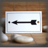 Enamel plate "Arrow" with border