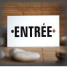Enamel plate "Entrée" without border