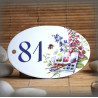 White enamel oval plate Painter's pallet decor