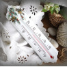 Enamel thermometer decoration Goldcrest
