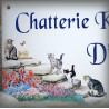 Home Plate enamelled Cats decoration