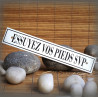 enamel plate "Essuyez vos pieds svp"