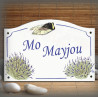 Home sign enamelled Circket decor
