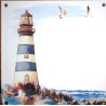 Home plate enamelled Lighthouse decoration zoom