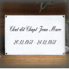 copy of Funeral enamel plate rectangle 8x11,2in + your photo + black net