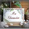 Home Plate enamelled Glycines decoration 6x6in