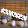 Plaque émaillée 20x3,5cm personnalisée avec votre texte