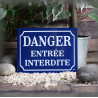 Plaque émaillée DANGER Entrée Interdite