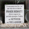 Plaque émaillée "Si vous pouvez me lire..."