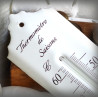 Thermomètre de Saisons émail blanc