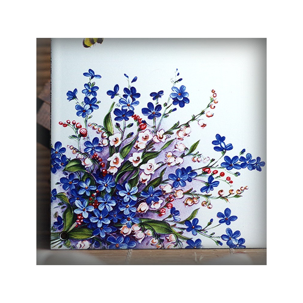 Zoom sur le décor Myosotis