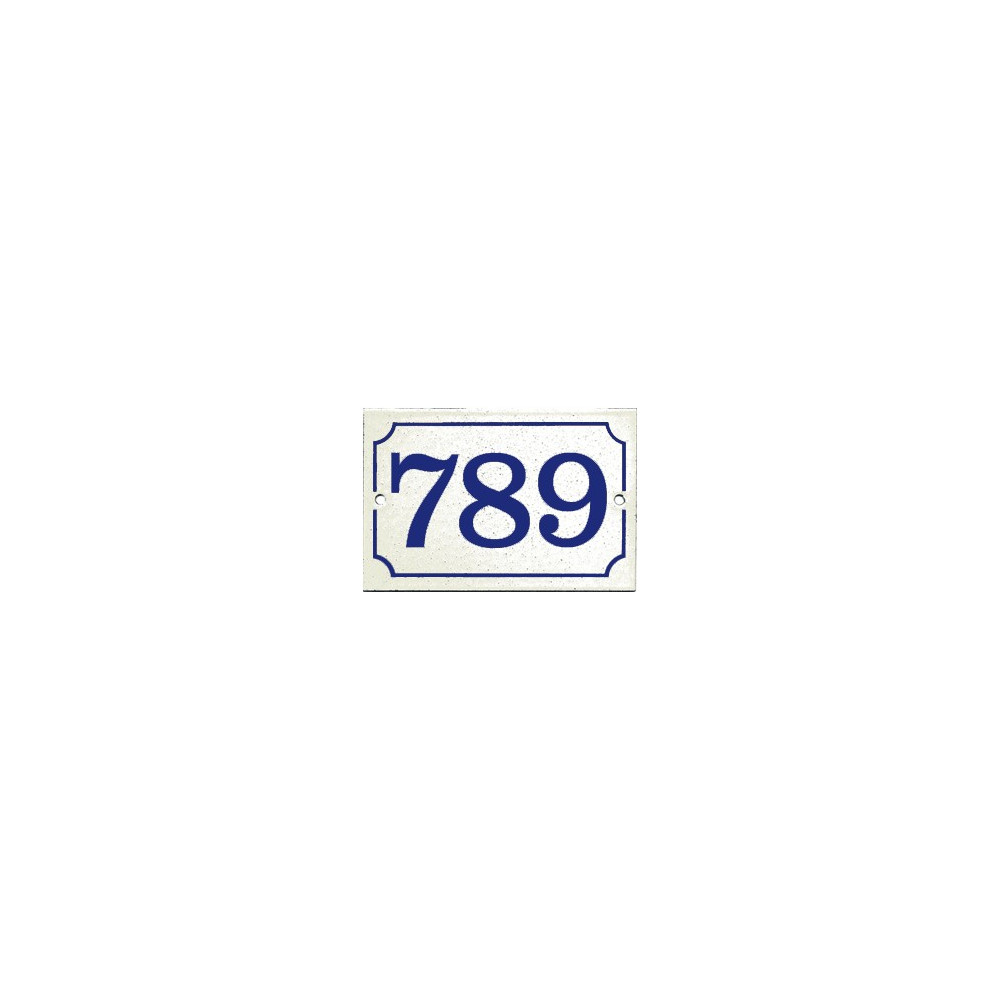 Gres Enamel blue number