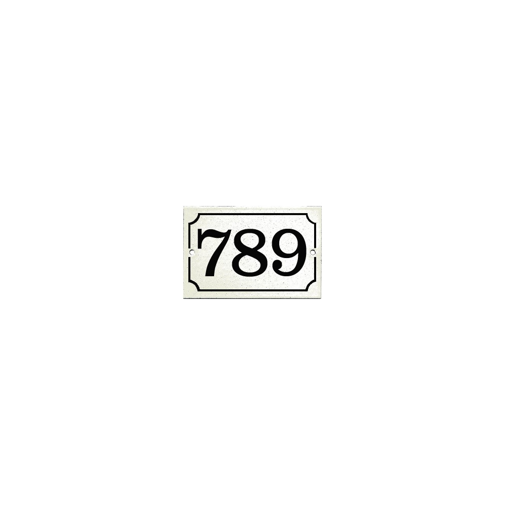 Gres Enamel black number