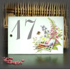 Enamelled street number Painter's pallet decor