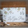 Plaque de Maison 23x14cm décor Garden + texte personnalisé