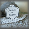 Petite plaque émaillée "Sonnez et Entrez"