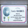 Funeral enamel plate rectangle 8x11,2in + your photo + medals + blue and red net