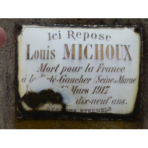 Plaque en modèle fournie par le client avec demande de rajout du portrait et des deux médailles
