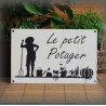 Big Enamel plate "Le Petit Poulailler"