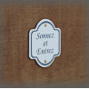 Petite plaque émaillée "Sonnez et Entrez"