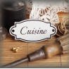 Plaque de porte émaillées Silvia : Cuisine