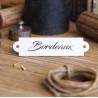 Individual "Dorante" Enamel Cellar Tag - Handcrafted in France