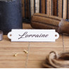Individual "Dorante" Enamel Cellar Tag - Handcrafted in France