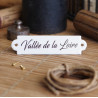 Petite étiquettes "dorante" en émail blanc : Vallée de la Loire