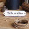 Individual "Dorante" Enamel Cellar Tag - Handcrafted in France