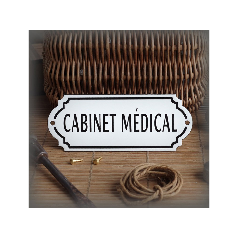 Plaque émaillée cabinet médical