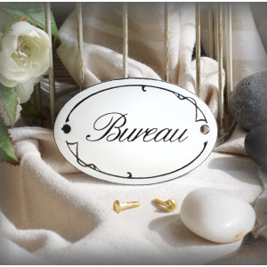 Petites Plaques de porte émaillées "Ariane" : Bureau
