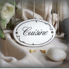 Petites Plaques de porte émaillées "Ariane" : Cuisine
