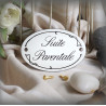 Petites Plaques de porte émaillées "Ariane" : Suite parentale
