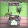 copy of Small garden label in white or green enamel