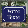 Plaque personnalisée 15x10cm en émail Bleu