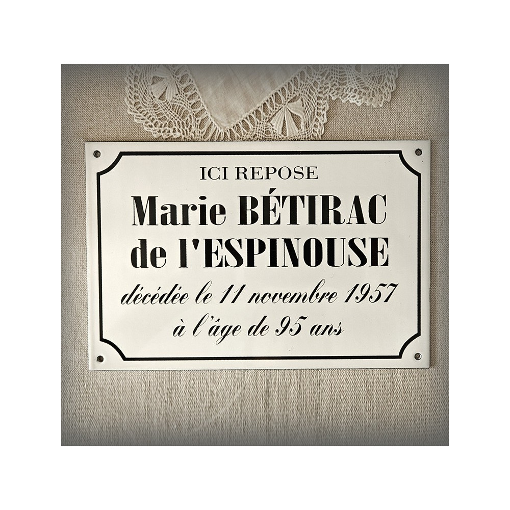 Plaque funéraire rectangle 22x15cm + votre photo ou dessin