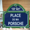 Plaque de Paris avec Arrondissement et 3 lignes personnalisées