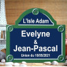 Your Enamel Paris sign 12x10.4in personalized with 4 lines