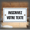 Plaque émaillée 10x6cm avec votre texte