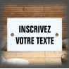 Enamel plate with your text 4x4,2in