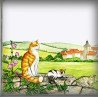Plaque de Maison décor Chats zoom