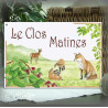 Enamel house plate Fox décor with your text customized