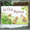 Enamelled House sign - Family fox design
