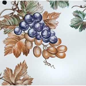 Plaque de Maison décor Grappe de raisins zoom