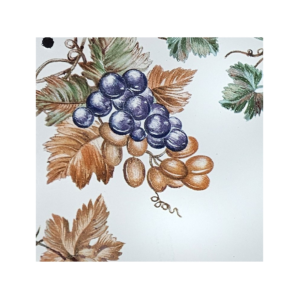 Plaque de Maison décor Grappe de raisins zoom