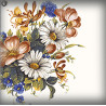 Numéro de maison émaillée décor Fleurs des prés zoom