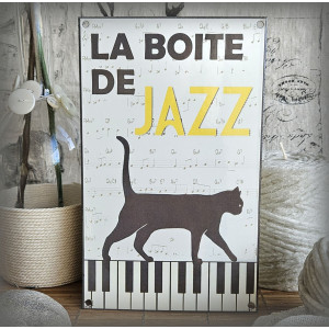 Plaque émaillée LA BOITE DE JAZZ