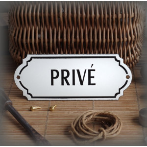 Plaque émaillée "Privé"